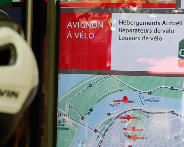 Le Vaucluse, leader Accueil vélo