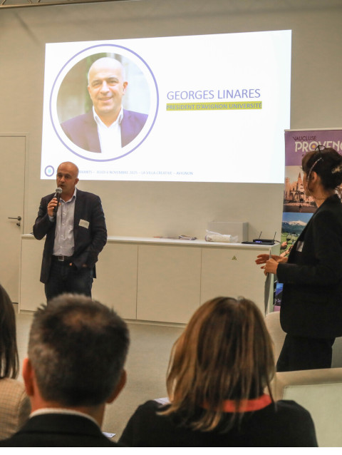 Georges Linares, président Avugnon Université 