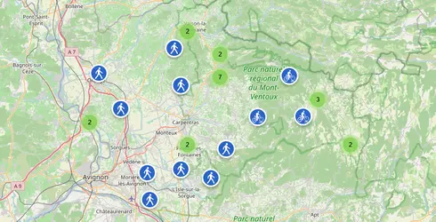 Ecran des itinéraires de VPA sur Cirkwi  © Cirkwi