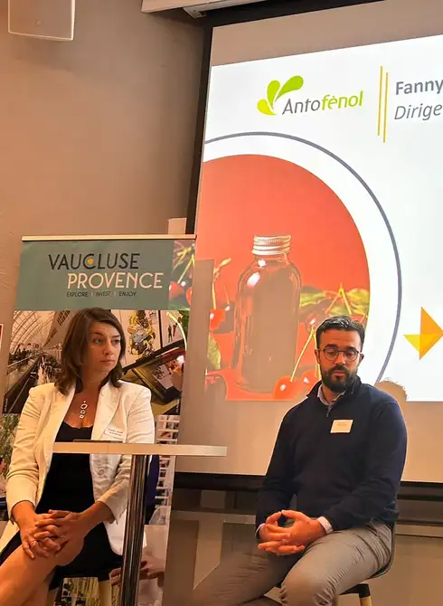 Interventions d'Antofénol et Fénix évolution lors de l'Afterwork naturalité  © Fermanian